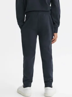 marine - Pantalons de jogging décontractés avec cordon de serrage Reiss Croxley