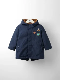 marine - Parka JoJo Maman Bébé Adventure Badge doublée Borg