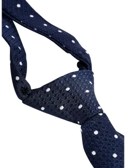 Marine À pois - Cravate (3-16 ans)