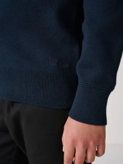 marine - Pull Clarks unisexe en maille pour l’école