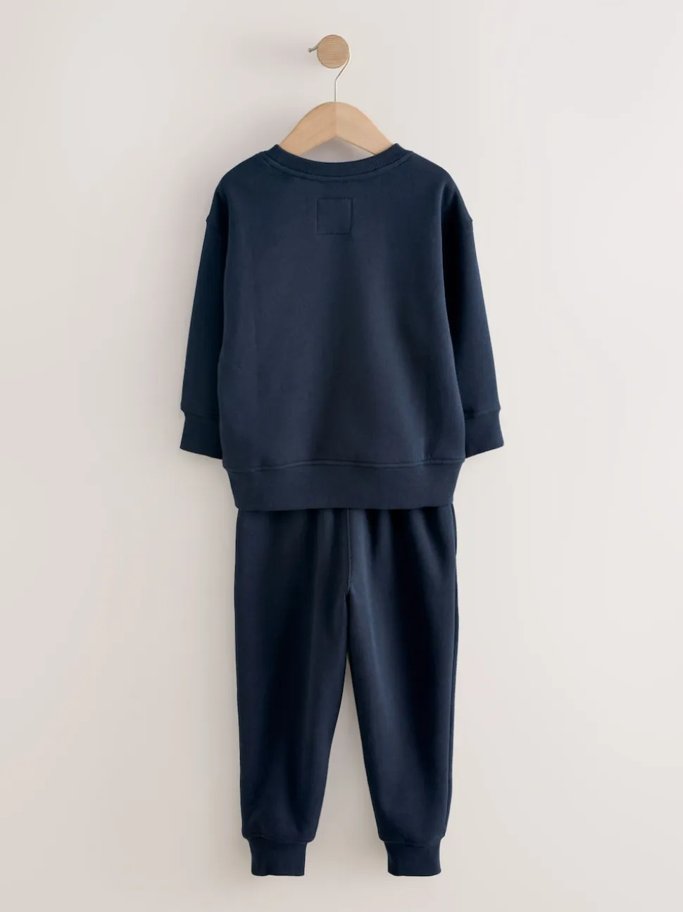 marine - Pyjama simple en laine polaire (3-16yrs)