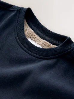 marine - Pyjama simple en laine polaire (3-16yrs)