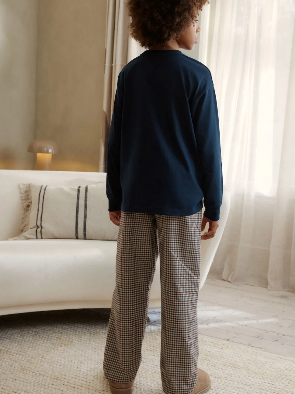 marine - Pyjama tissé simple (3-16ans)