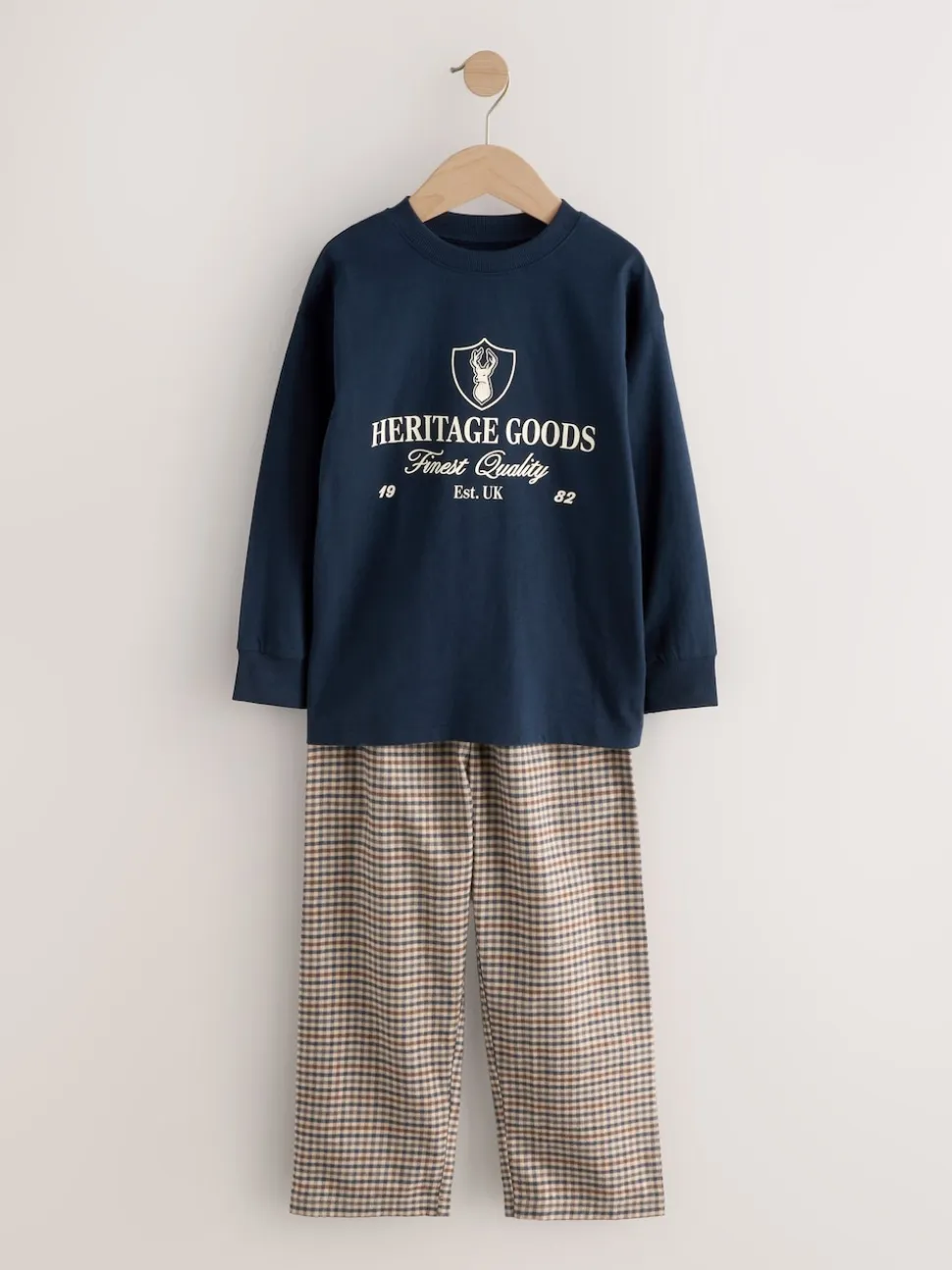 marine - Pyjama tissé simple (3-16ans)