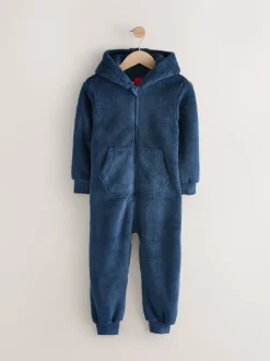 marine - Pyjama tout-en-un en polaire (3-16ans)