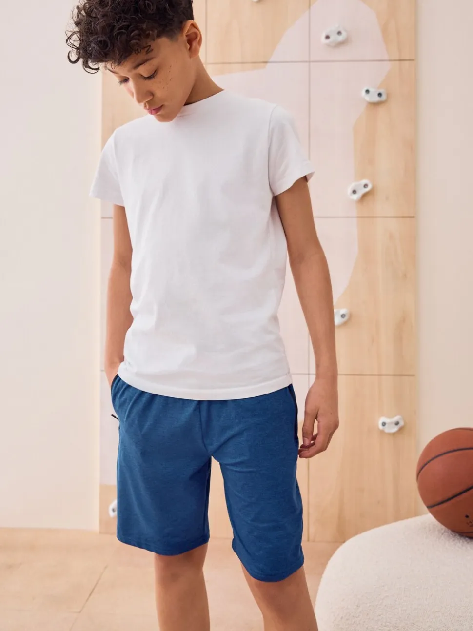 marine - Short de sport léger (6-17ans)