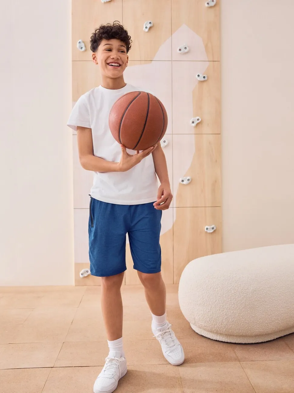 marine - Short de sport léger (6-17ans)