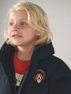 marine - Superdry Sports Puffer Coat