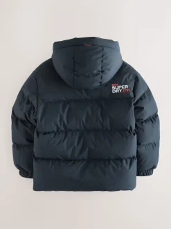 marine - Superdry Sports Puffer Coat