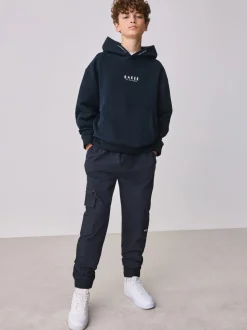 marine - Sweat à capuche Baker by Ted Baker épais à enfiler