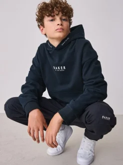 marine - Sweat à capuche Baker by Ted Baker épais à enfiler