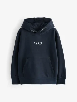 marine - Sweat à capuche Baker by Ted Baker épais à enfiler