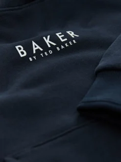 marine - Sweat à capuche Baker by Ted Baker épais à enfiler