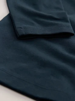 marine - T-shirt à manches longues et col de tortue (3mths-7yrs)