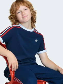 marine - T-shirt Adidas Original à 3 rayures