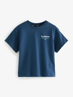 marine - T-shirt smALLSAINTS jeune oversize à Col rond