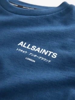 marine - T-shirt smALLSAINTS jeune oversize à Col rond