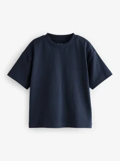 marine - T-shirt uni Manches courtes (3mths-7yrs)