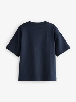 marine - T-shirt uni Manches courtes (3mths-7yrs)