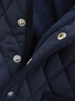 marine - Veste matelassée à col en velours côtelé pour bébé (0mois2ans)