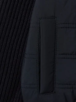 marine - Veste matelassée Reiss Trainer hybride avec fermeture éclair