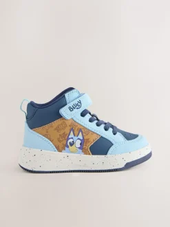 Marine Bluey - Baskets hautes à lacets élastiques à fermeture par contact