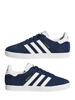 Marine/Blanc - Baskets adidas Originals Gazelle Lace Junior