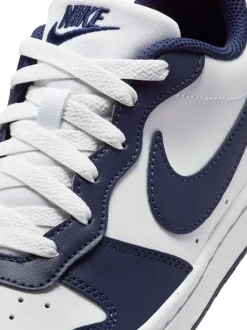 Marine/Blanc - Baskets basses Nike Youth Court Borough