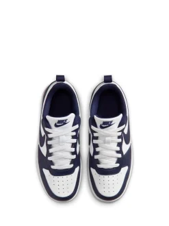 Marine/Blanc - Baskets basses Nike Youth Court Borough