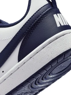 Marine/Blanc - Baskets basses Nike Youth Court Borough