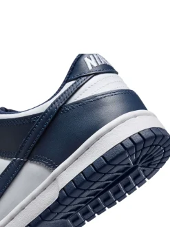 Marine/Blanc - Nike Youth Dunk Low Trainers