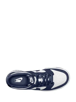 Marine/Blanc - Nike Youth Dunk Low Trainers