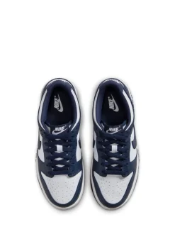 Marine/Blanc - Nike Youth Dunk Low Trainers