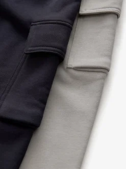 Marine/Gris - Lot de 2 joggings cargo (3-16ans)
