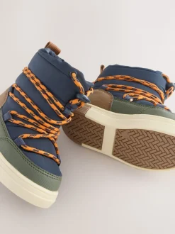 Marine/Khaki - Bottes/Bottines matelassées doublées™ thermiques et imperméables