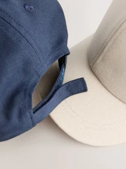 Marine/Pierre - Casquettes de baseball 100% coton 2 Pack (1-16ans)