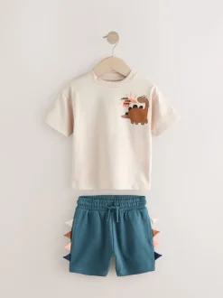 Marine/Pierre - Ensemble t-shirt et short à manches courtes Lot de 2 (3mois à7ans) (3mois à7ans)