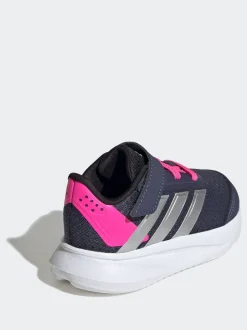 Marine/Rose - adidas Duramo 2.0 Baskets bébé à crochets et boucles