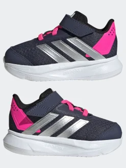 Marine/Rose - adidas Duramo 2.0 Baskets bébé à crochets et boucles