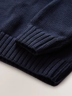 Marine/Rouge - Pull Superdry en maille