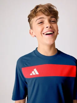 Marine/Rouge - T-shirt adidas Tiro 25 Essentials enfant