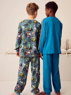 Mario Kart Vert/Bleu - Lot de 2 joggings de pyjama (3-14ans)