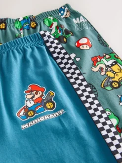 Mario Kart Vert/Bleu - Lot de 2 joggings de pyjama (3-14ans)