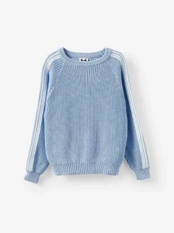 Marl bleu - Pull Col rond en maille Cotton On