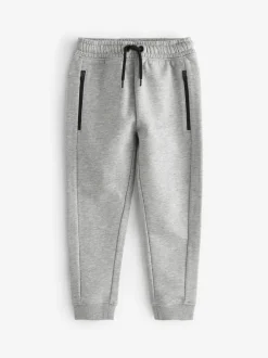 Marl gris - Coupe ajustée Zip Joggers (3-16yrs)