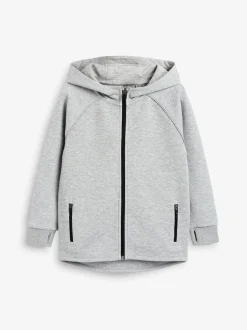 Marl gris - Tech Vêtements de sport Zip Through Hoodie (3-16yrs)
