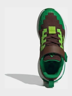 Marron - adidas Baskets Minecraft Pro Dentelle élastique enfant