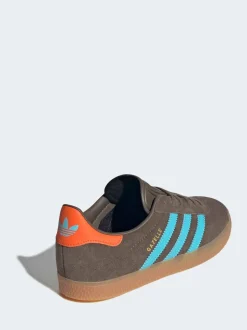 Marron - Baskets adidas Originals Gazelle Lace Junior