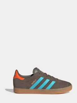Marron - Baskets adidas Originals Gazelle Lace Junior