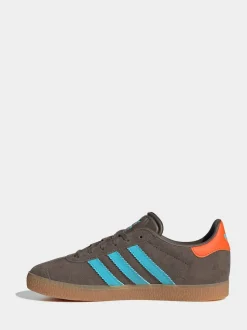 Marron - Baskets adidas Originals Gazelle Lace Junior